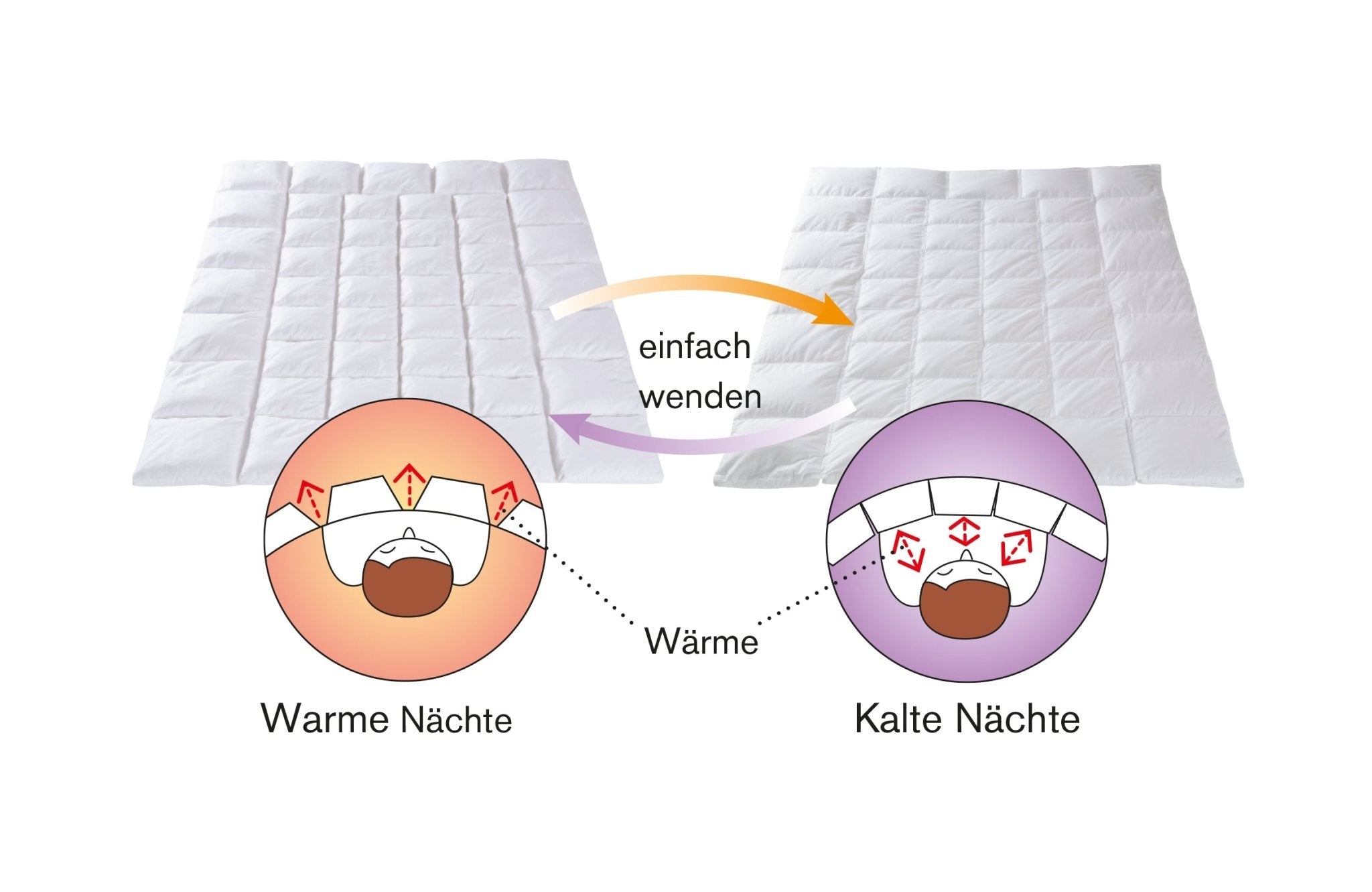 Dorbena CLIMACHANGE Ganzjahres - Duvet - moebelverkauf.ch