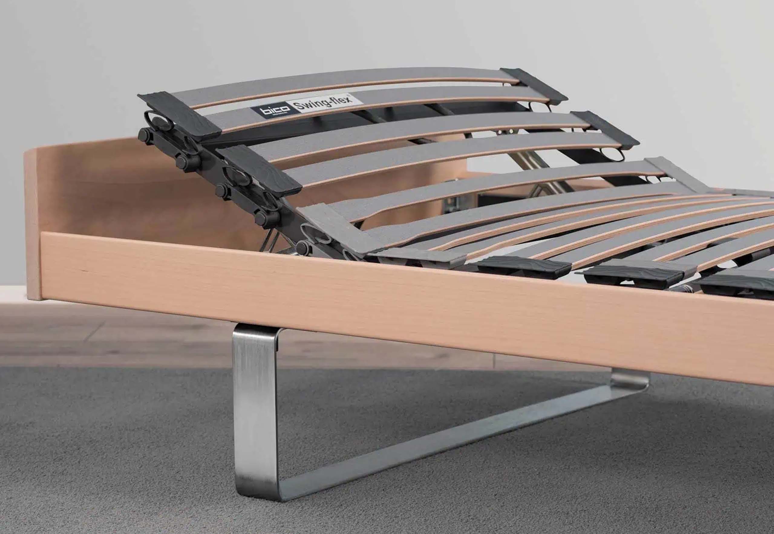 Swing-flex® Couch Modell C - spezielle Schulterkomfortzone,  Buche Natur