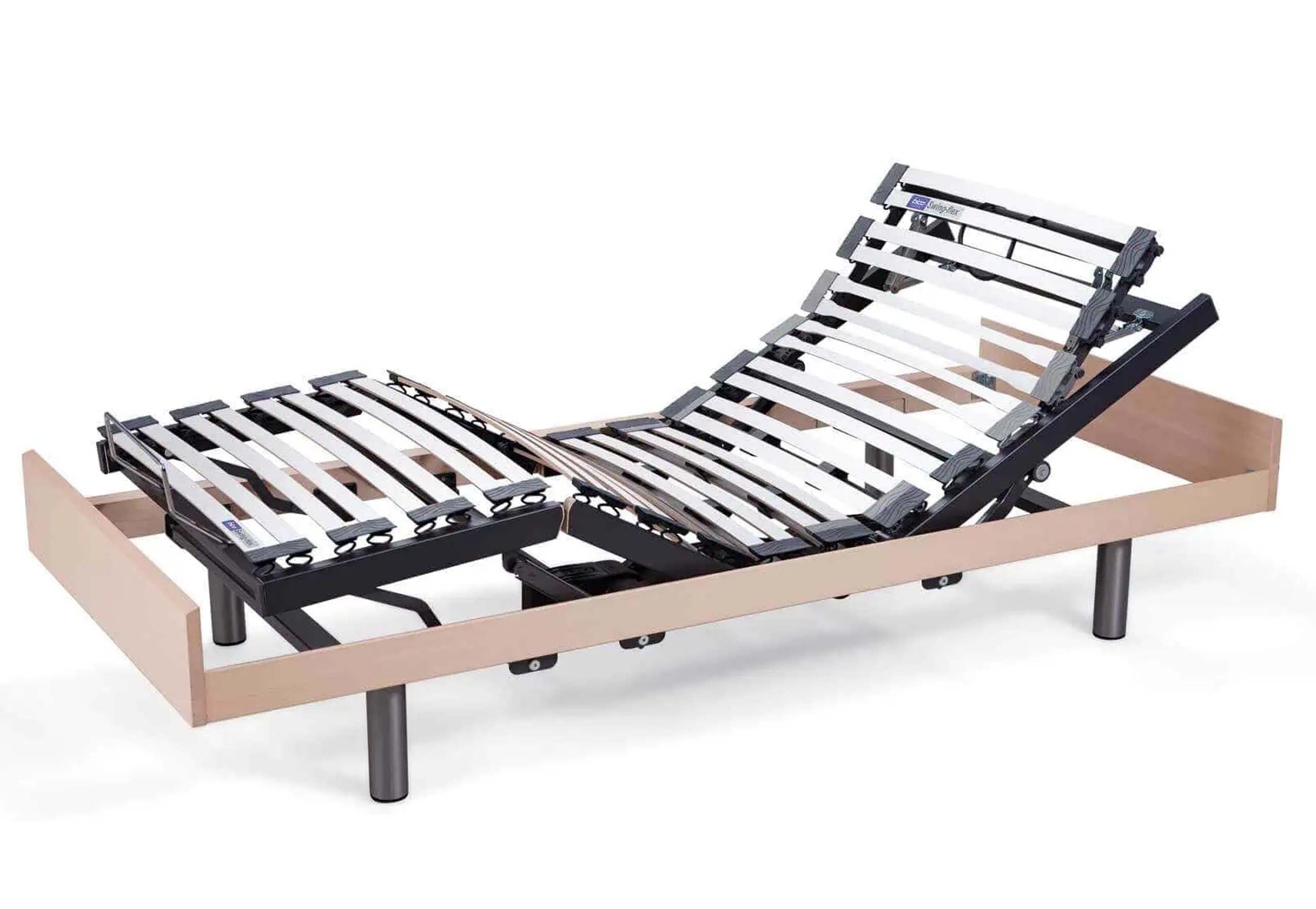 BICO Swing-flex® Couch Mobiletto M2 Buche Natur Weiss stilvoller Lattenrost