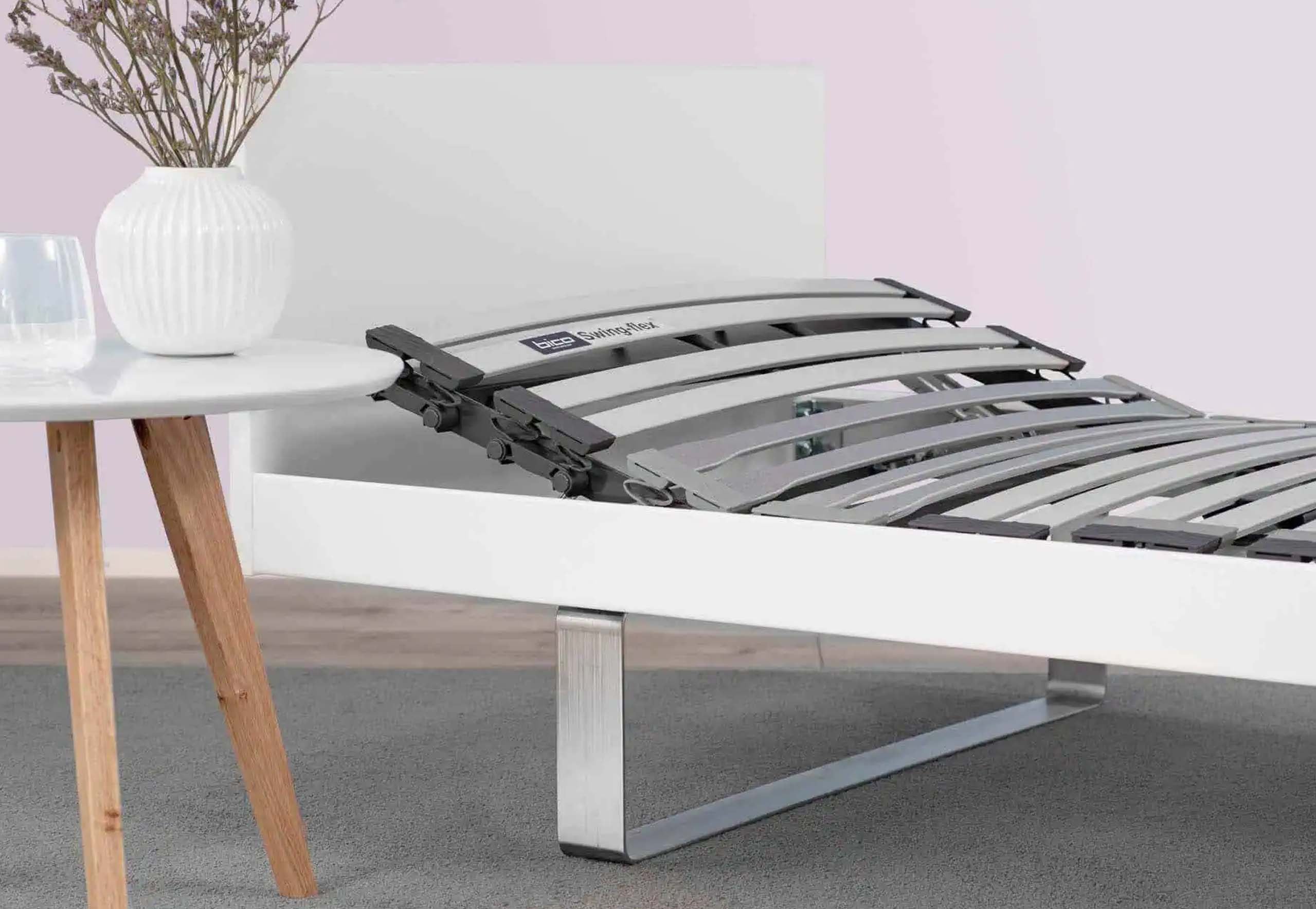BICO Swing-flex® Couch Modell B mit Schulterkomfortzone, Weiss Lackiert