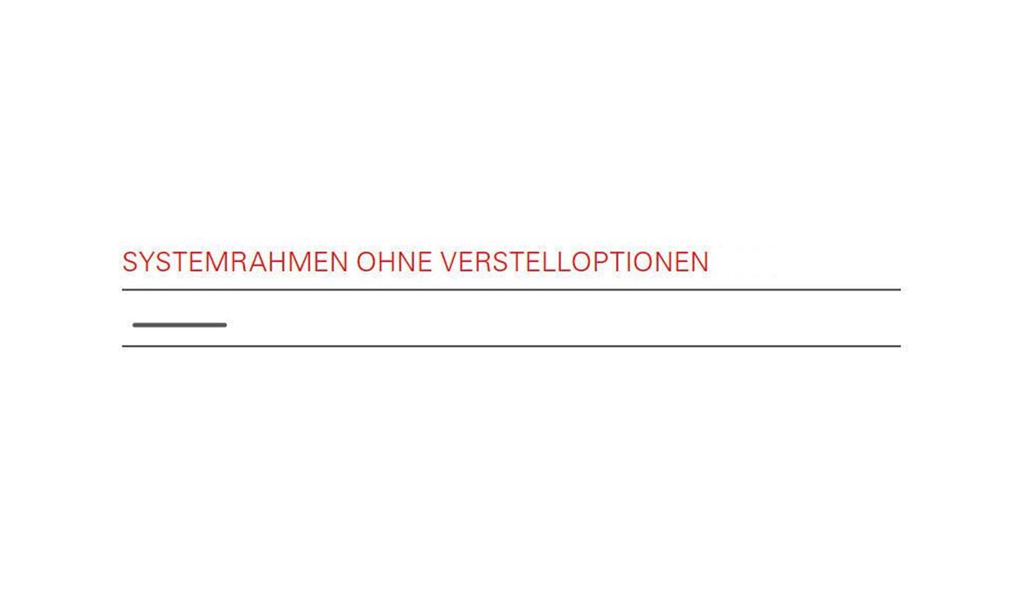 ohne Verstelloptionen ergonomischer Einlegerahmen